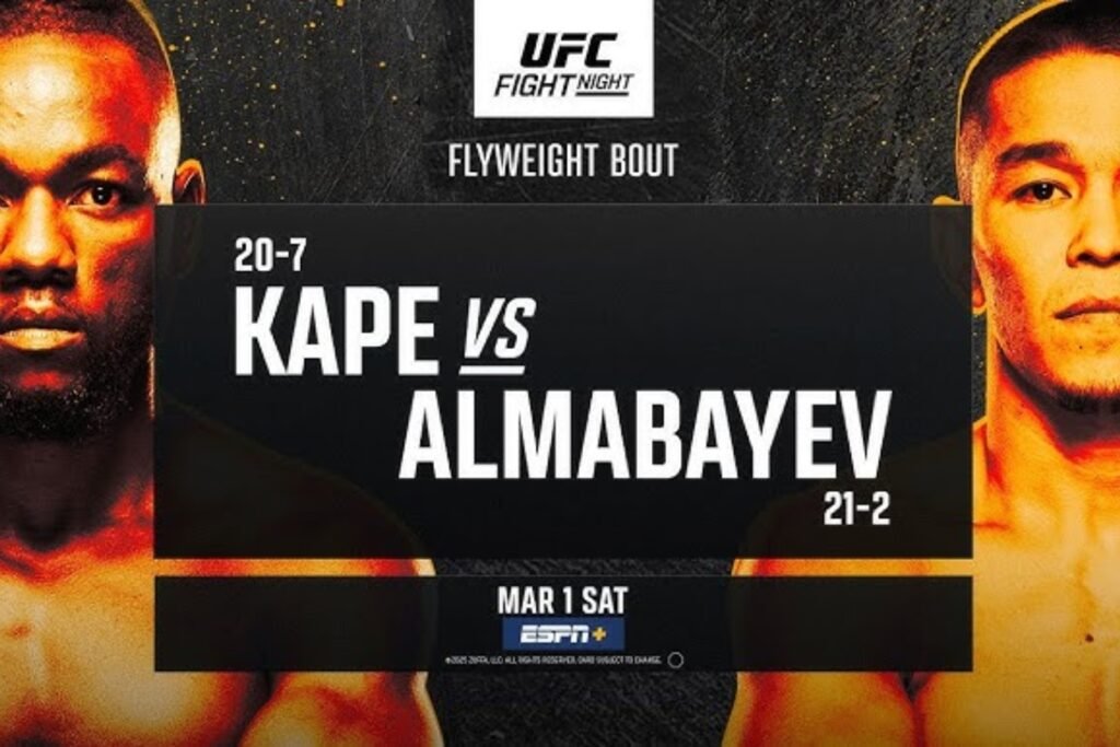 UFC Fight Night Kape vs Almabayev
